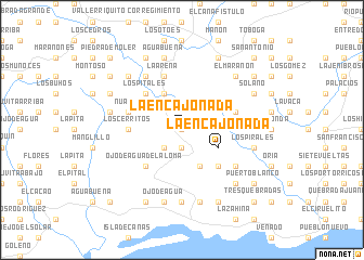 map of La Encajonada