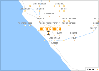 map of La Encañada