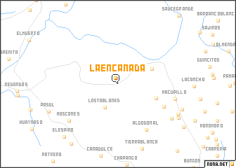 map of La Encañada