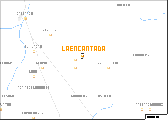 map of La Encantada