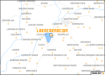 map of La Encarnación