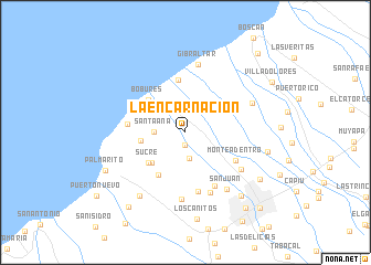 map of La Encarnación