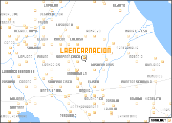 map of La Encarnación