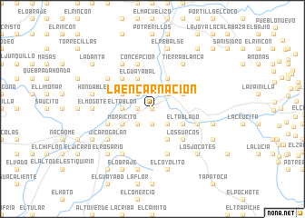 map of La Encarnación