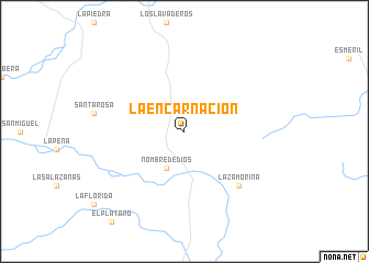 map of La Encarnación