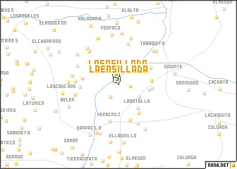 map of La Ensillada