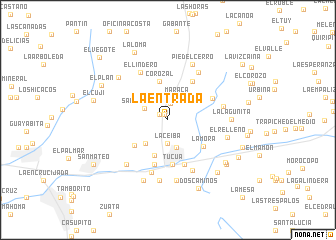 map of La Entrada