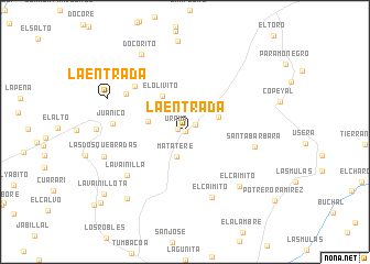 map of La Entrada