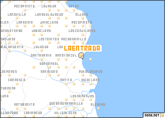 map of La Entrada