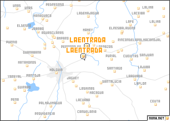 map of La Entrada