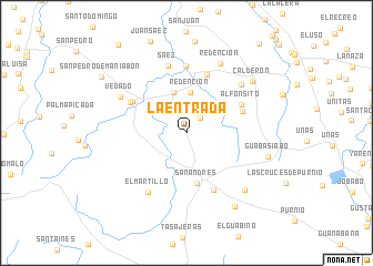 map of La Entrada