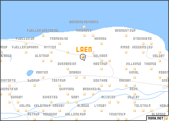 map of Læn