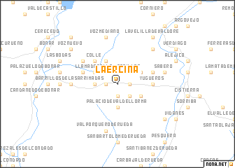 map of La Ercina