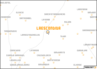 map of La Escondida