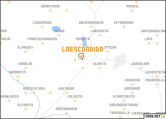 map of La Escondida