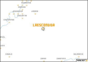 map of La Escondida