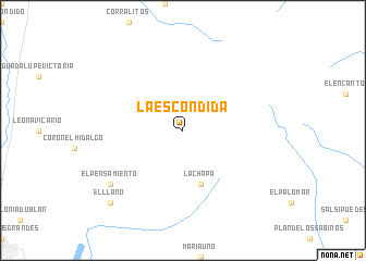 map of La Escondida