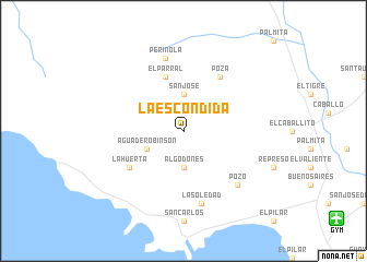 map of La Escondida