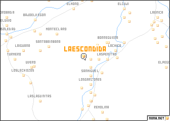 map of La Escondida