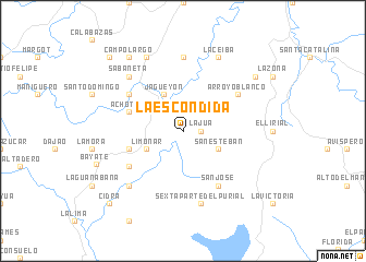 map of La Escondida