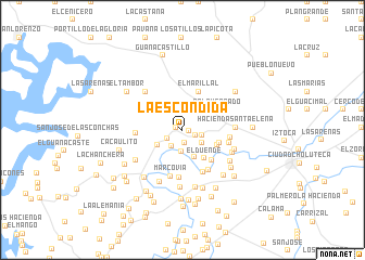 map of La Escondida