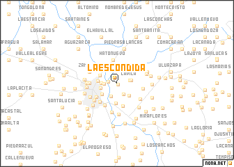 map of La Escondida