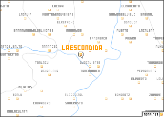 map of La Escondida