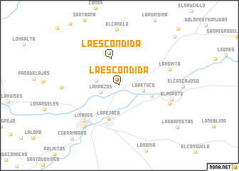 map of La Escondida