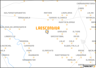 map of La Escondida