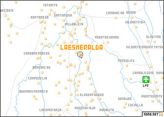 map of La Esmeralda