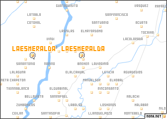 map of La Esmeralda