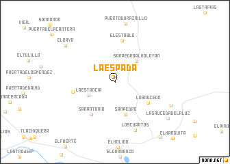 map of La Espada