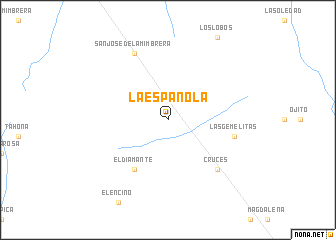 map of La Española