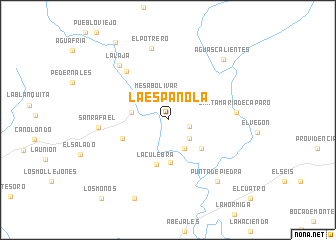 map of La Espanola