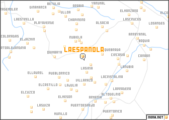 map of La Española