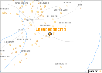 map of La Esperancita