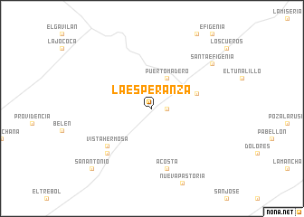 map of La Esperanza