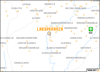 map of La Esperanza