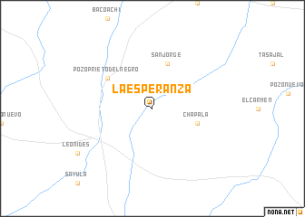 map of La Esperanza