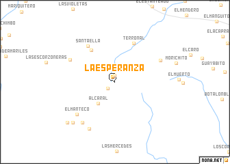 map of La Esperanza