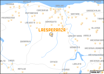 map of La Esperanza