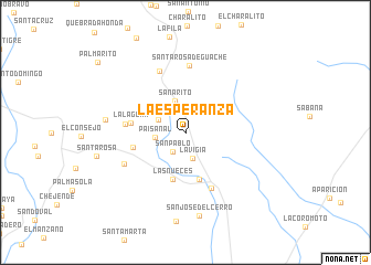 map of La Esperanza