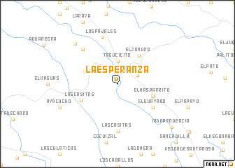 map of La Esperanza