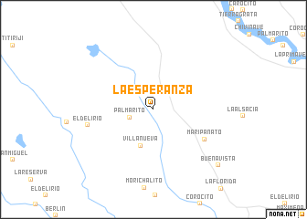 map of La Esperanza