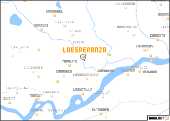 map of La Esperanza