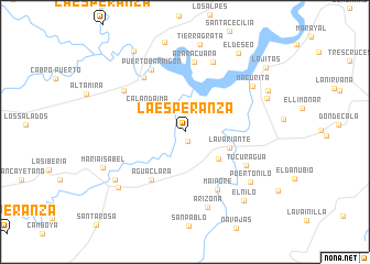 map of La Esperanza