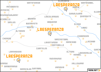 map of La Esperanza