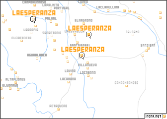 map of La Esperanza