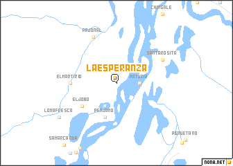 map of La Esperanza