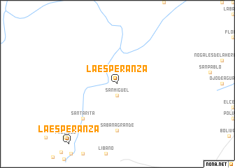 map of La Esperanza